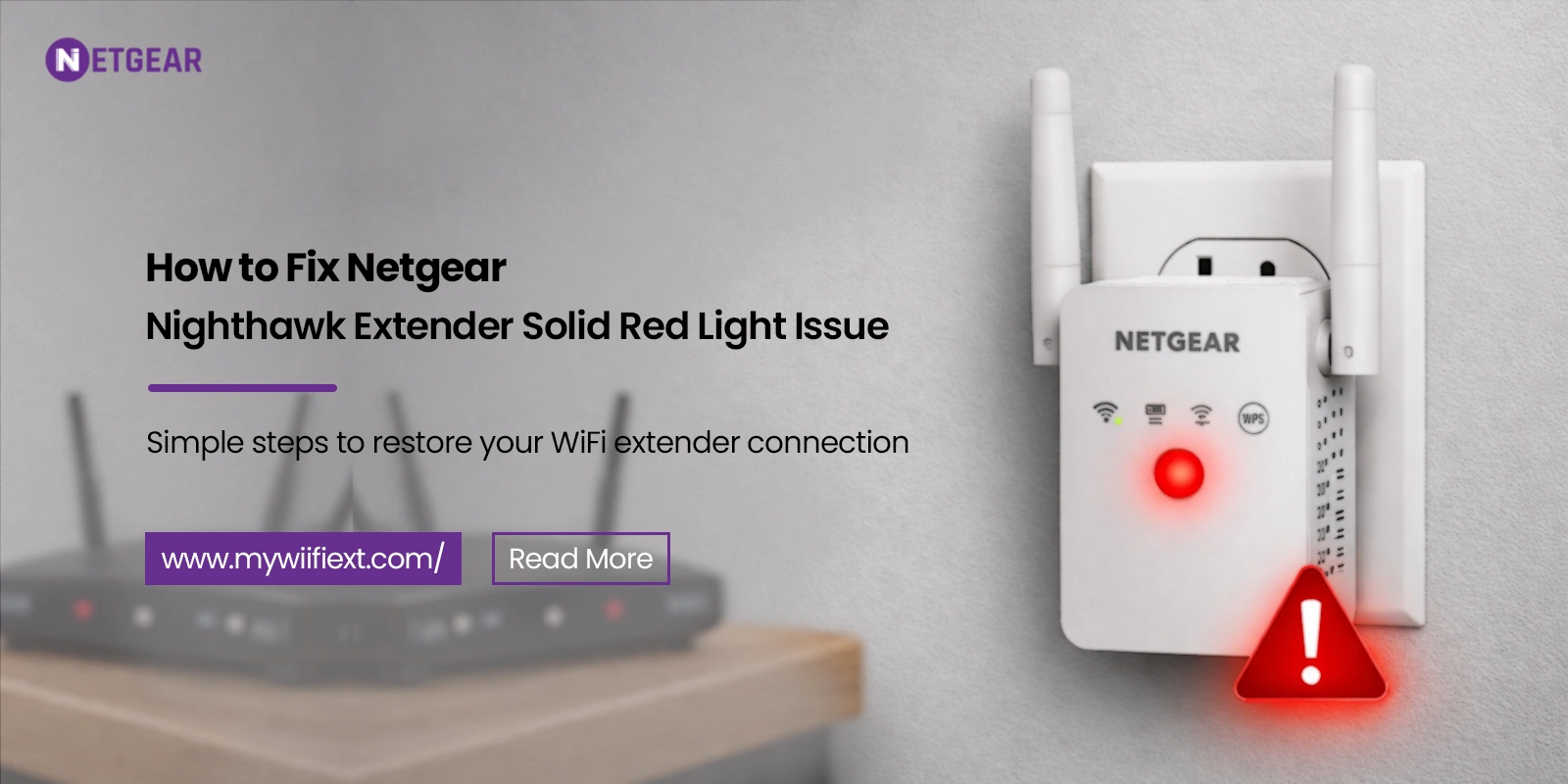 netgear niighthawk extender red light